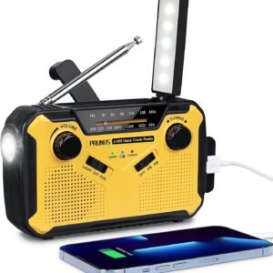 Radio Solar, pilas, dinamo. Powerbank 3000mAh. Linterna